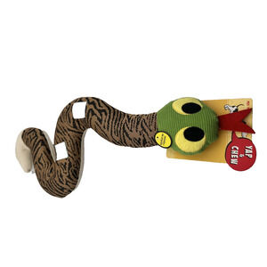 Yap & Chew Snake Dog Toy Plush 23in x 8in Squeaker Large Character New